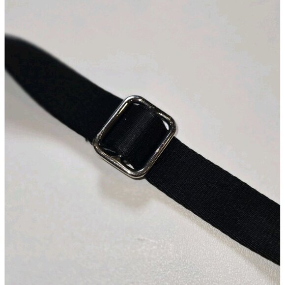 VTG Coach Purse Signature Stripe C Swingback Crossbody Bag Gray Black Zipper - Picture 6 of 13